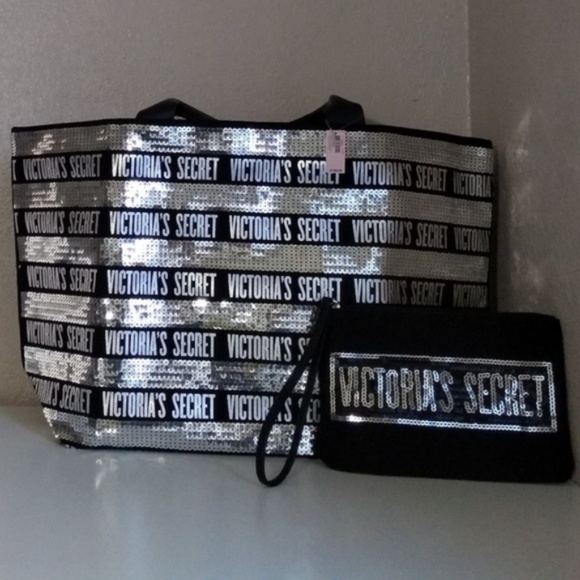 Victoria's Secret Handbags - Victoria's Secret Sequin Tote bag New With Tag